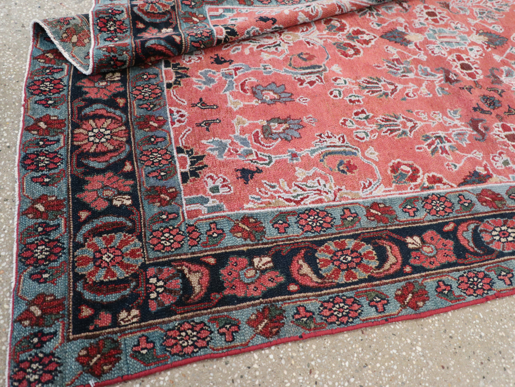 Vintage Persian Bibikabad Accent Rug, No.14114 - Galerie Shabab