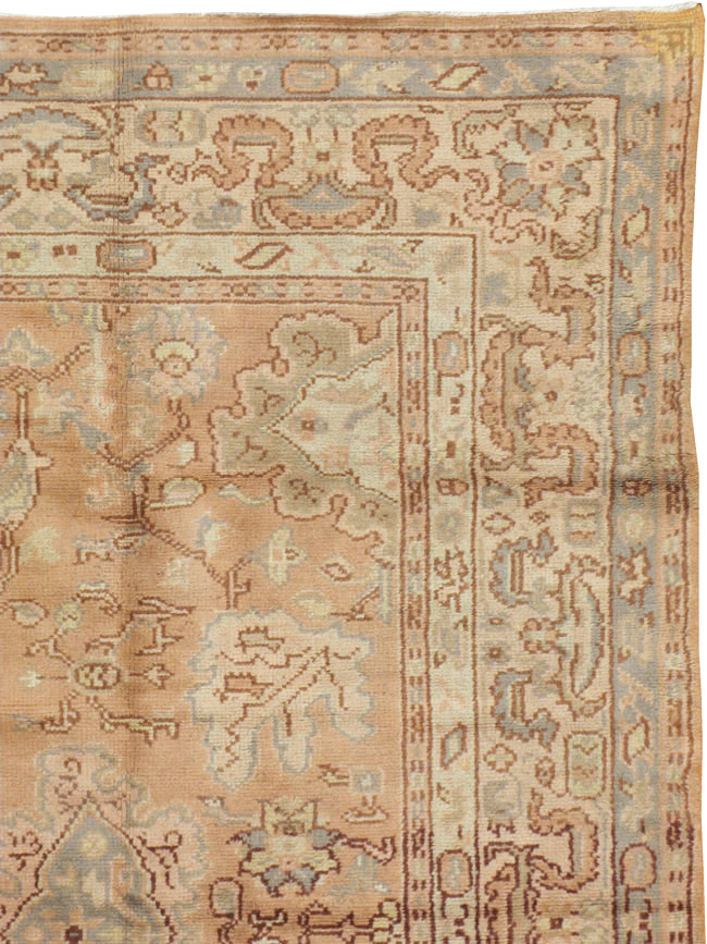 Antique Turkish Oushak Carpet, No.14125 - Galerie Shabab
