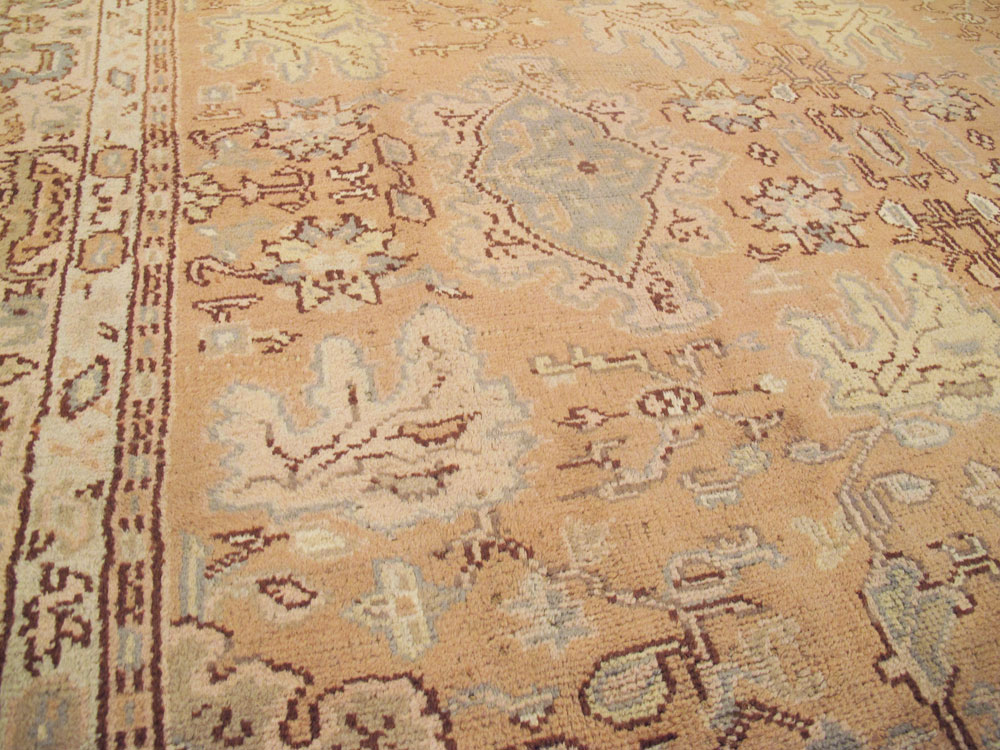 Antique Turkish Oushak Carpet, No.14125 - Galerie Shabab