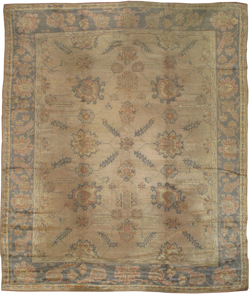 Antique Oushak Carpet, No.14148 - Galerie Shabab