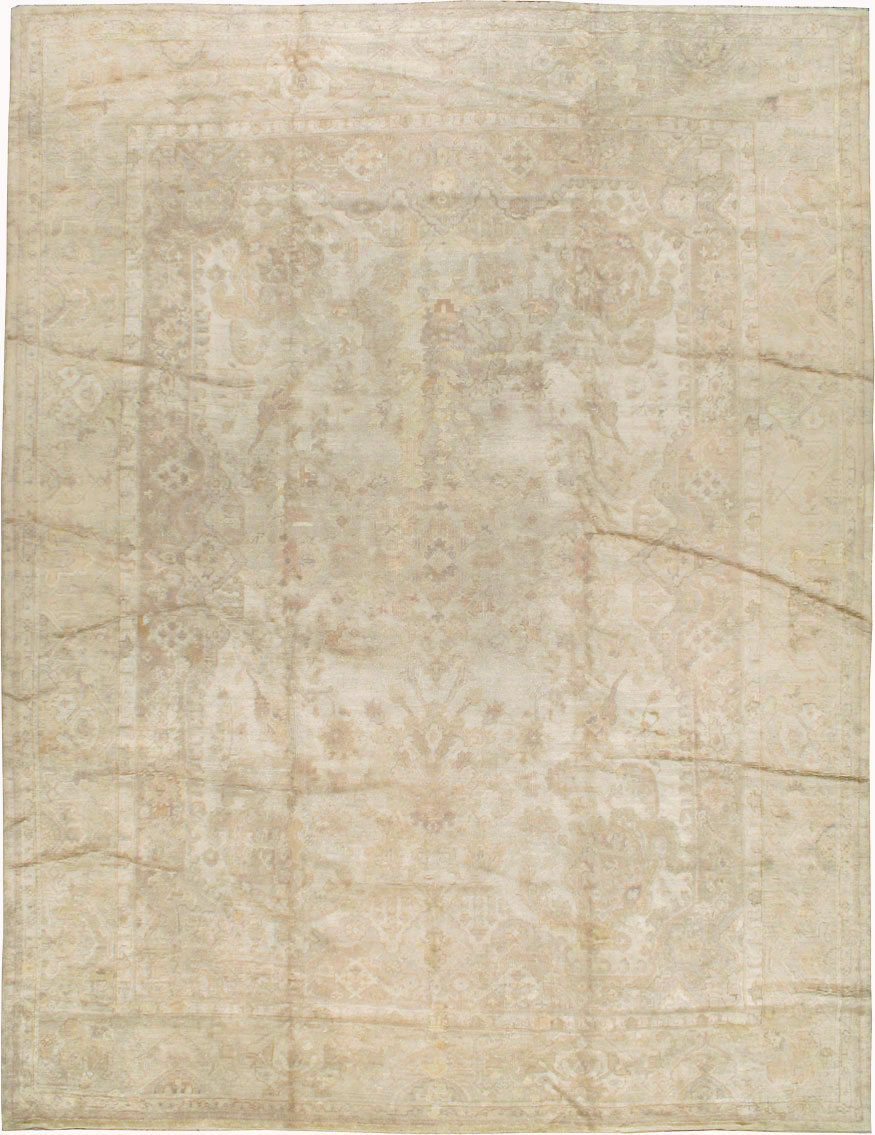 Antique Turkish Oushak Carpet, No.14155 - Galerie Shabab
