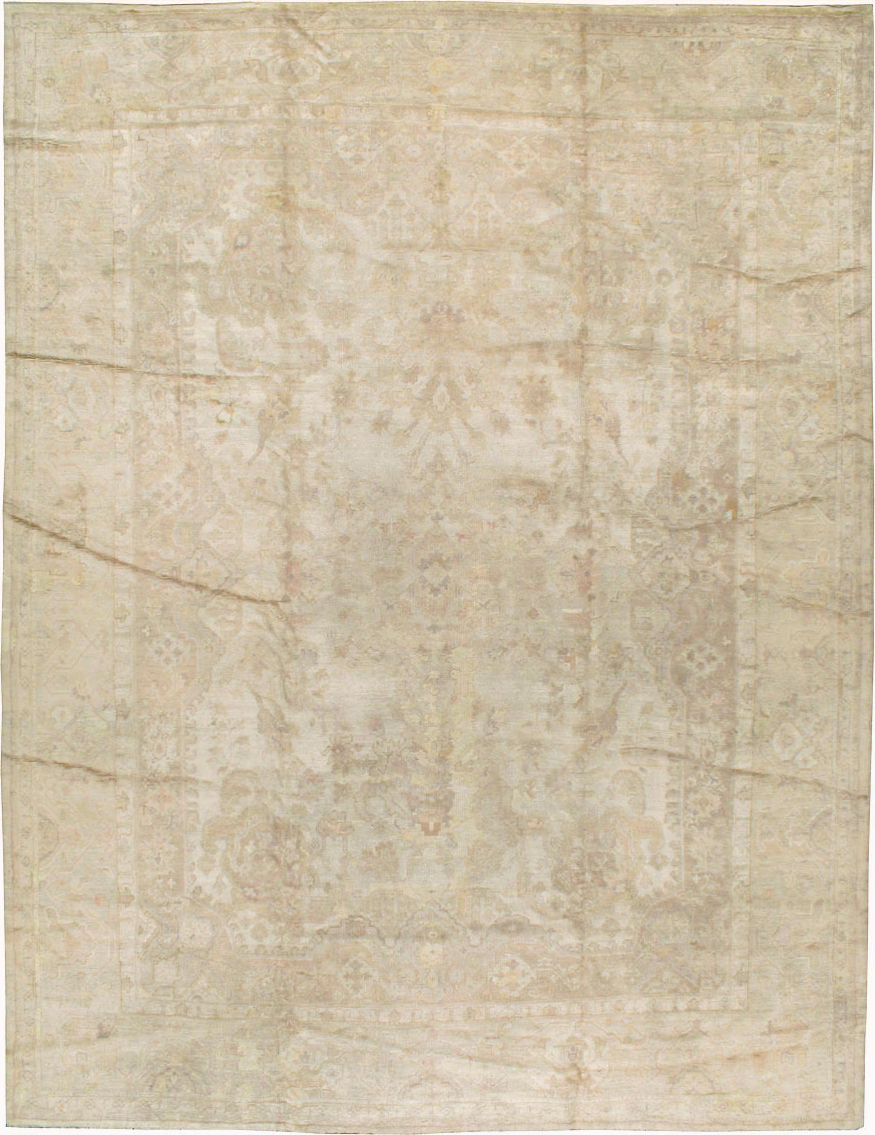 Antique Turkish Oushak Carpet, No.14155 - Galerie Shabab