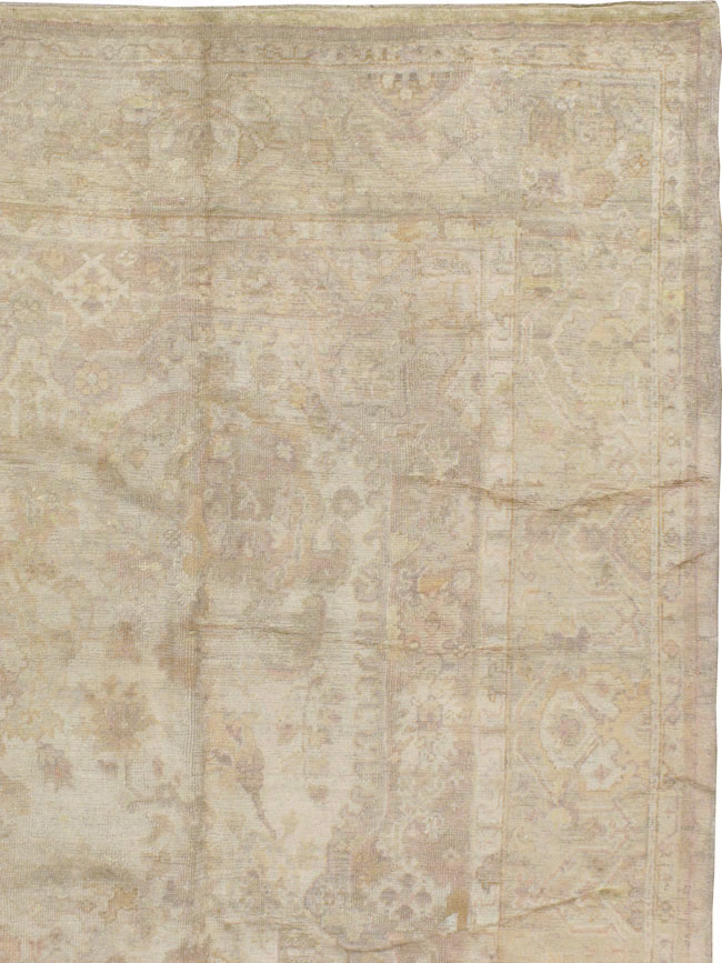 Antique Turkish Oushak Carpet, No.14155 - Galerie Shabab