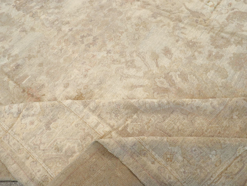 Antique Turkish Oushak Carpet, No.14155 - Galerie Shabab