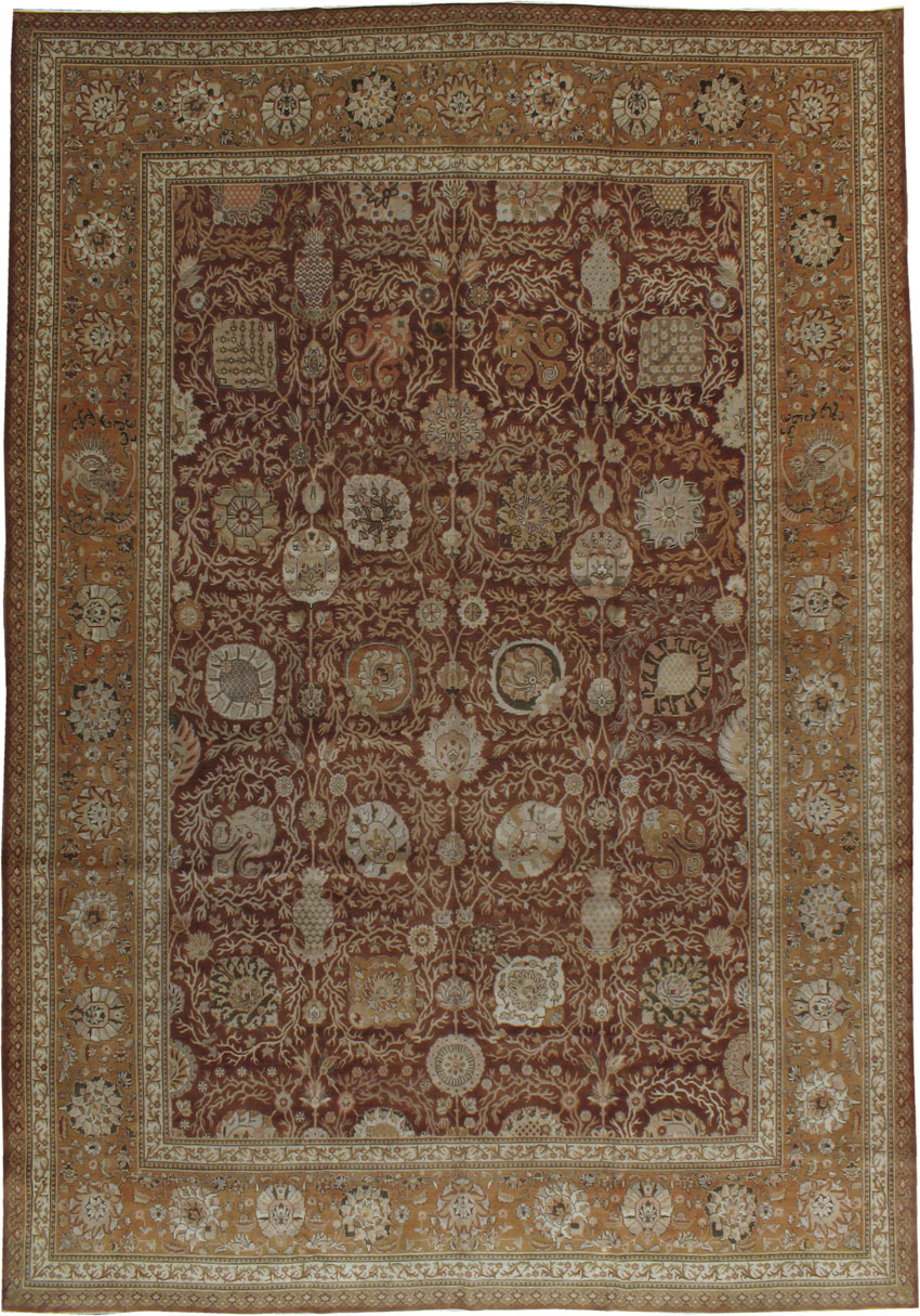 Antique Tabriz Carpet, No.14157 - Galerie Shabab