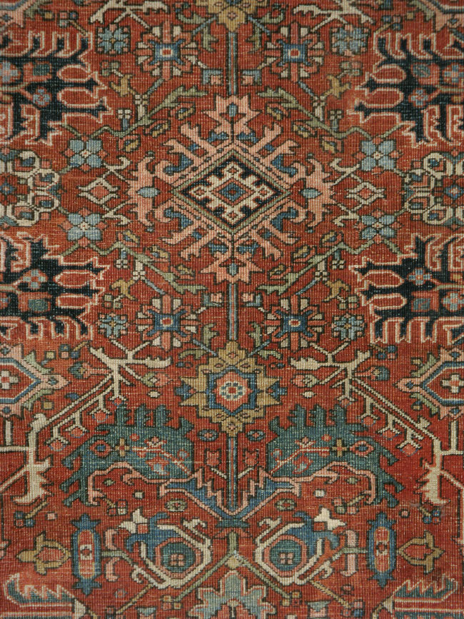 Vintage Persian Heriz Carpet, No.14158 - Galerie Shabab