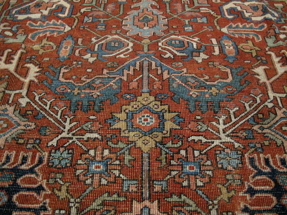 Vintage Persian Heriz Carpet, No.14158 - Galerie Shabab
