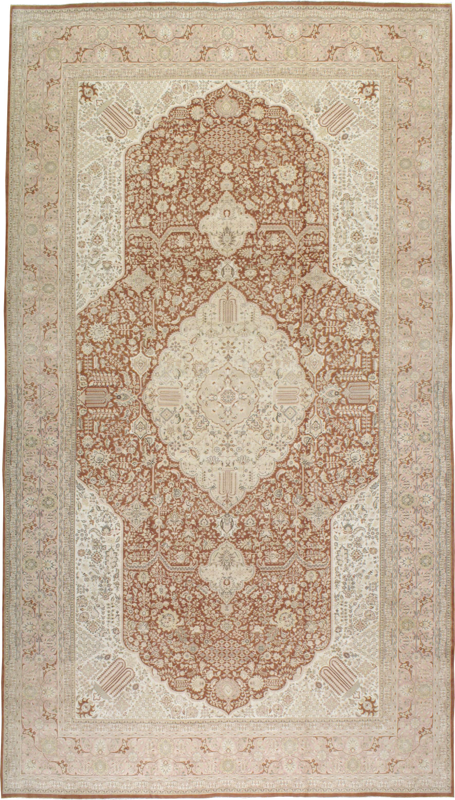 Vintage Persian Tabriz Carpet, No.14173 - Galerie Shabab