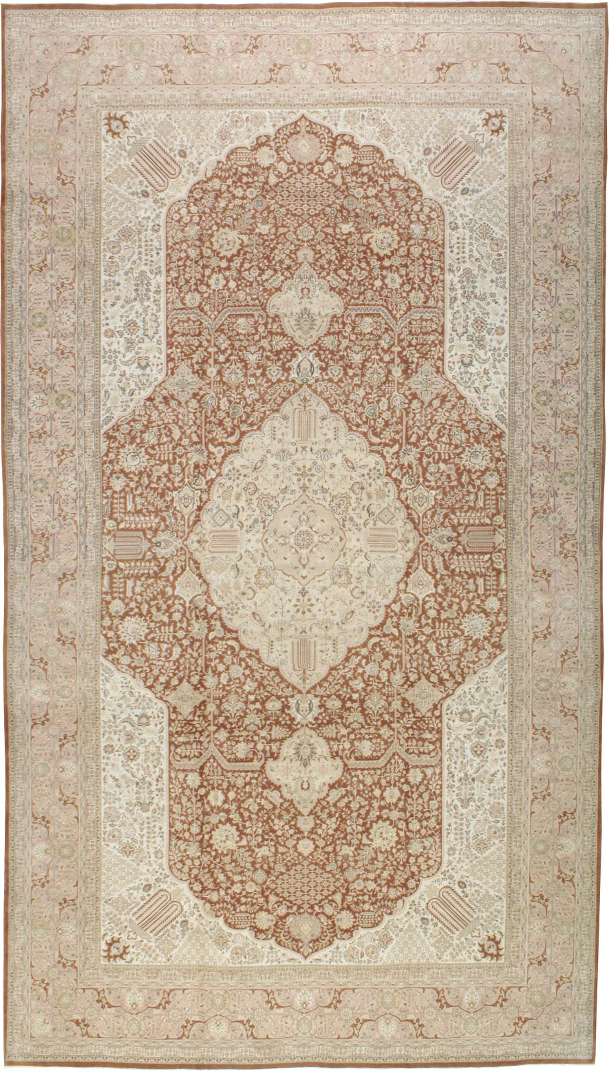 Vintage Persian Tabriz Carpet, No.14173 - Galerie Shabab