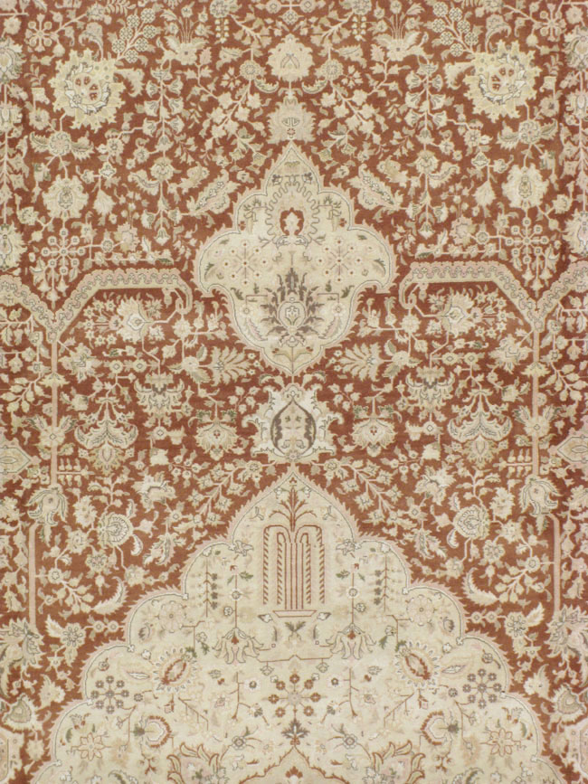 Vintage Persian Tabriz Carpet, No.14173 - Galerie Shabab
