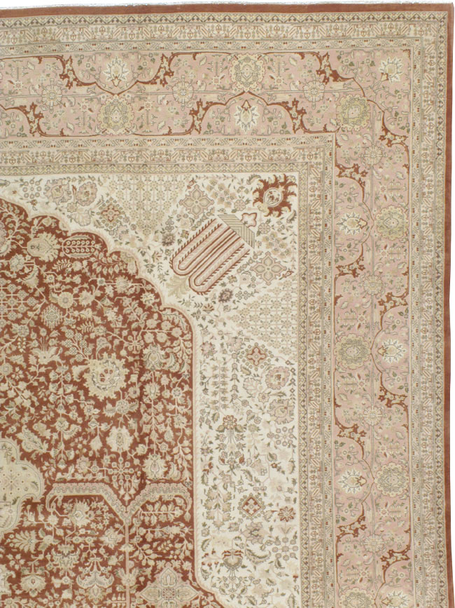 Vintage Persian Tabriz Carpet, No.14173 - Galerie Shabab