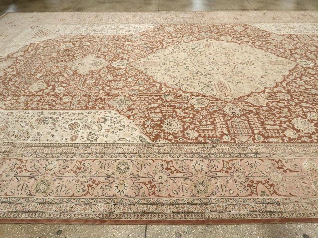 Vintage Persian Tabriz Carpet, No.14173 - Galerie Shabab