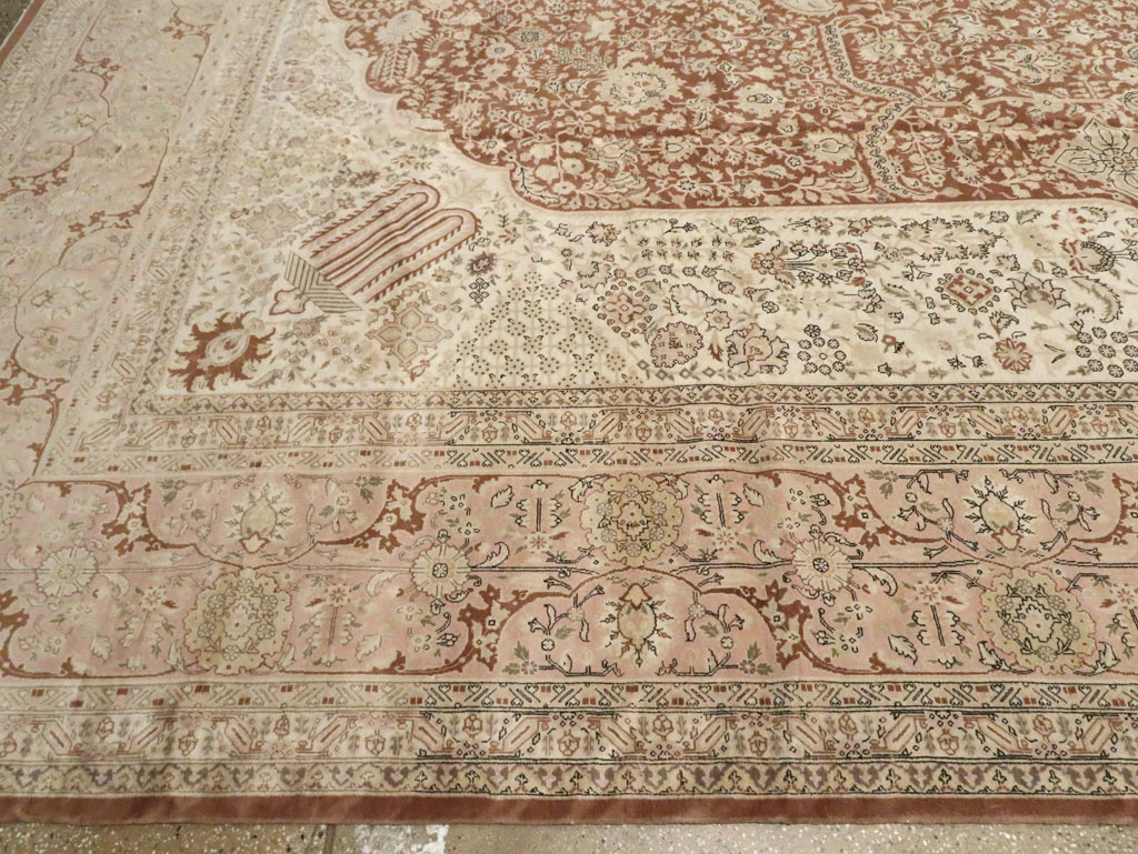 Vintage Persian Tabriz Carpet, No.14173 - Galerie Shabab