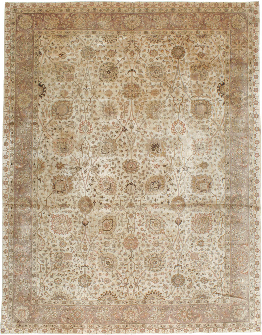 Vintage Persian Tabriz Carpet, No.14183 - Galerie Shabab