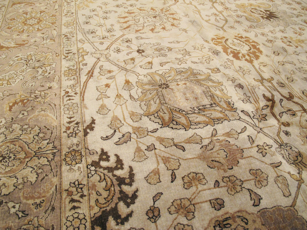 Vintage Persian Tabriz Carpet, No.14183 - Galerie Shabab