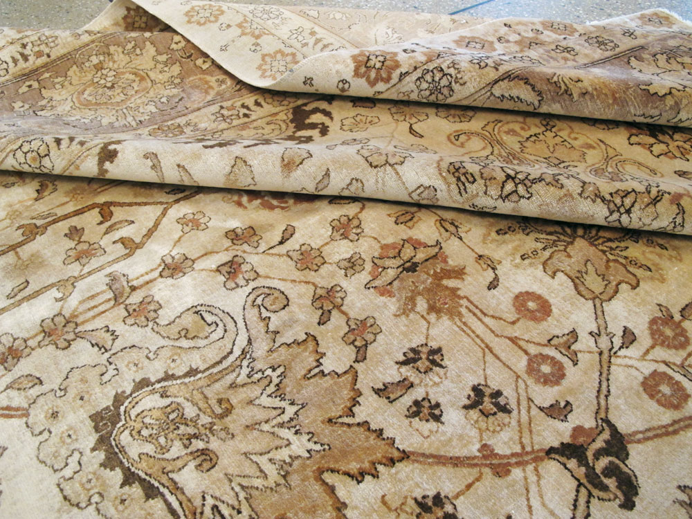 Vintage Persian Tabriz Carpet, No.14183 - Galerie Shabab