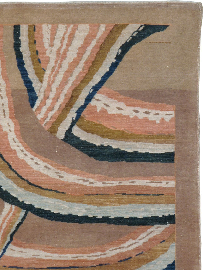 Vintage Persian Tabriz Modern Carpet, No.14204 - Galerie Shabab