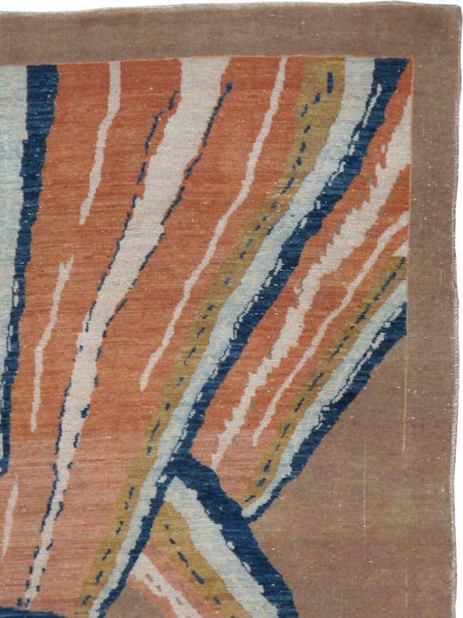 Vintage Persian Tabriz Modern Carpet, No.14204 - Galerie Shabab