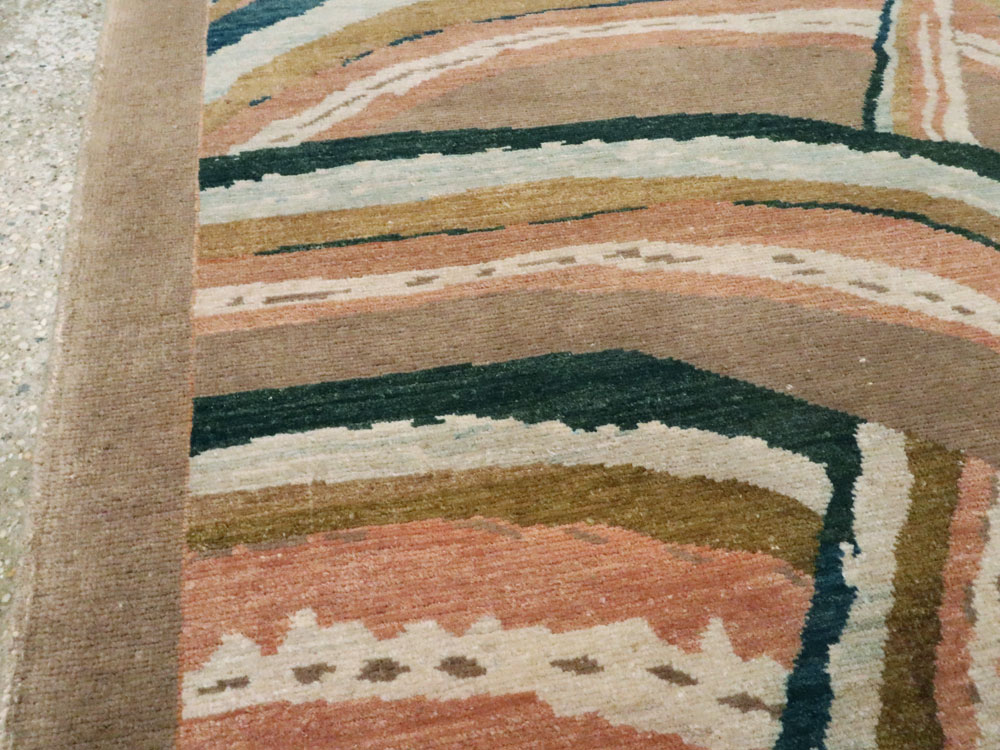 Vintage Persian Tabriz Modern Carpet, No.14204 - Galerie Shabab