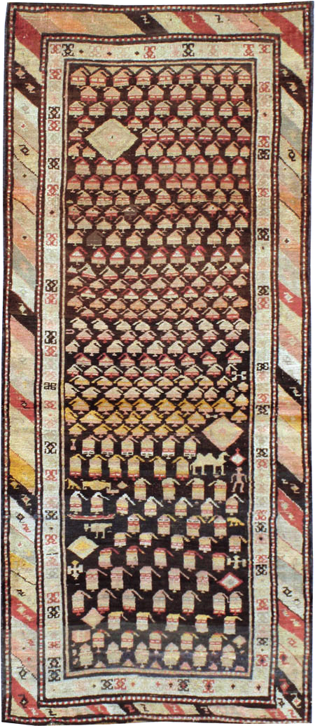 Antique Persian Kurd Rug, No.14205 - Galerie Shabab