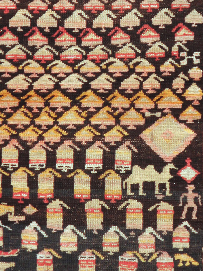 Antique Persian Kurd Rug, No.14205 - Galerie Shabab