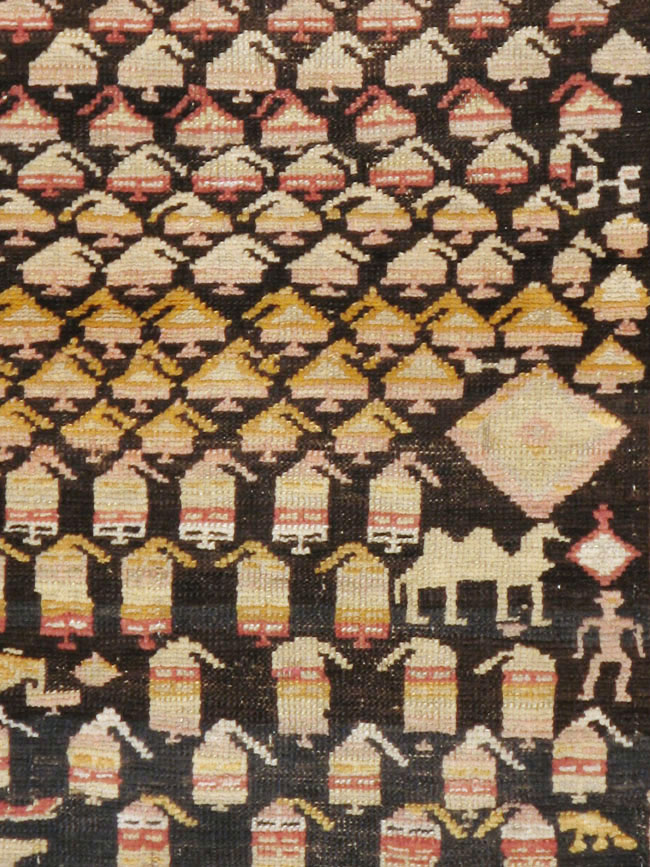 Antique Persian Kurd Rug, No.14205 - Galerie Shabab