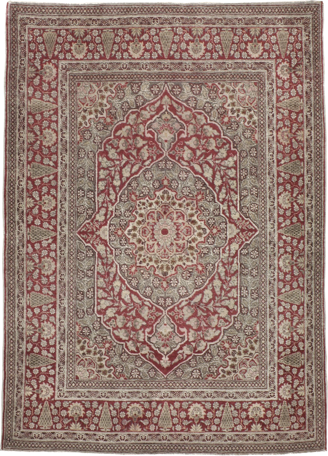 Antique Persian Tabriz Rug, No.14232 - Galerie Shabab
