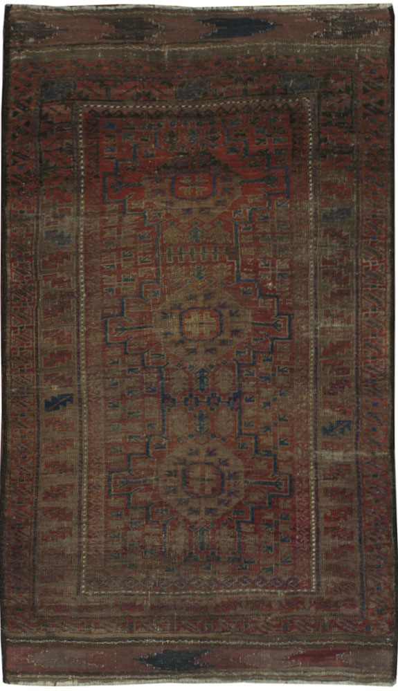 Antique Persian Baluch Rug, No.14296 - Galerie Shabab