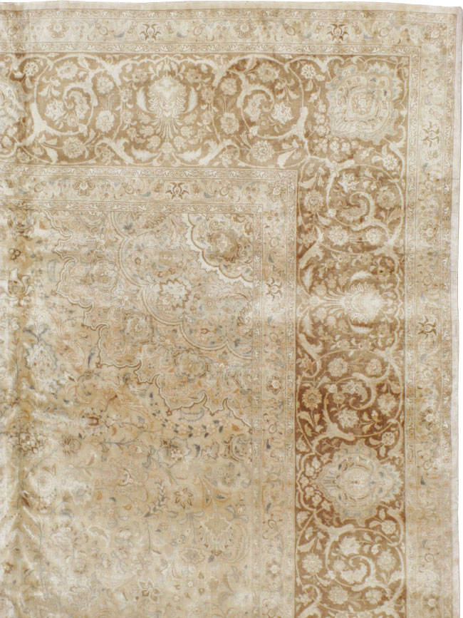 Vintage Persian Tabriz Square Carpet, No.14307 - Galerie Shabab