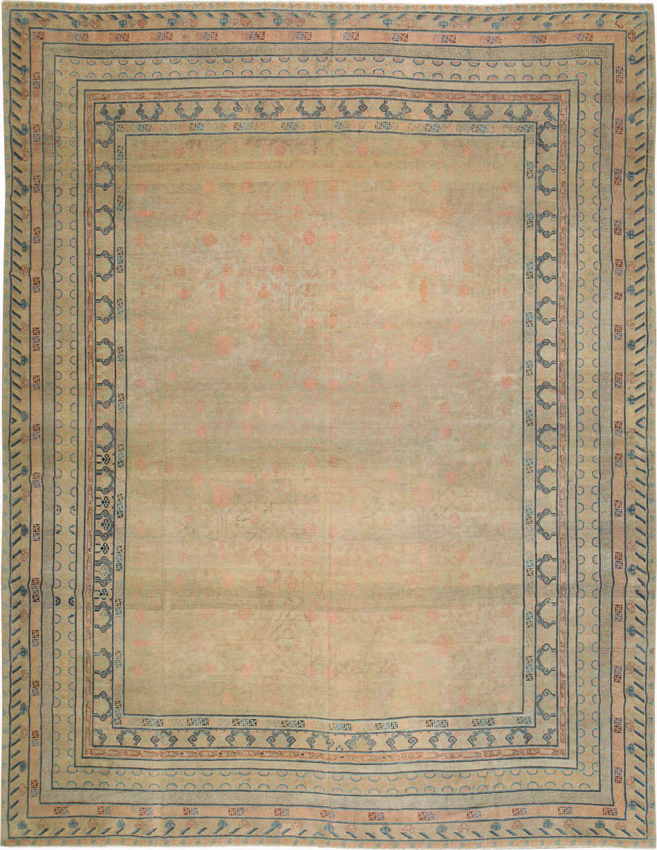 Antique East Turkestan Khotan Oversize Carpet, No.14309 - Galerie Shabab