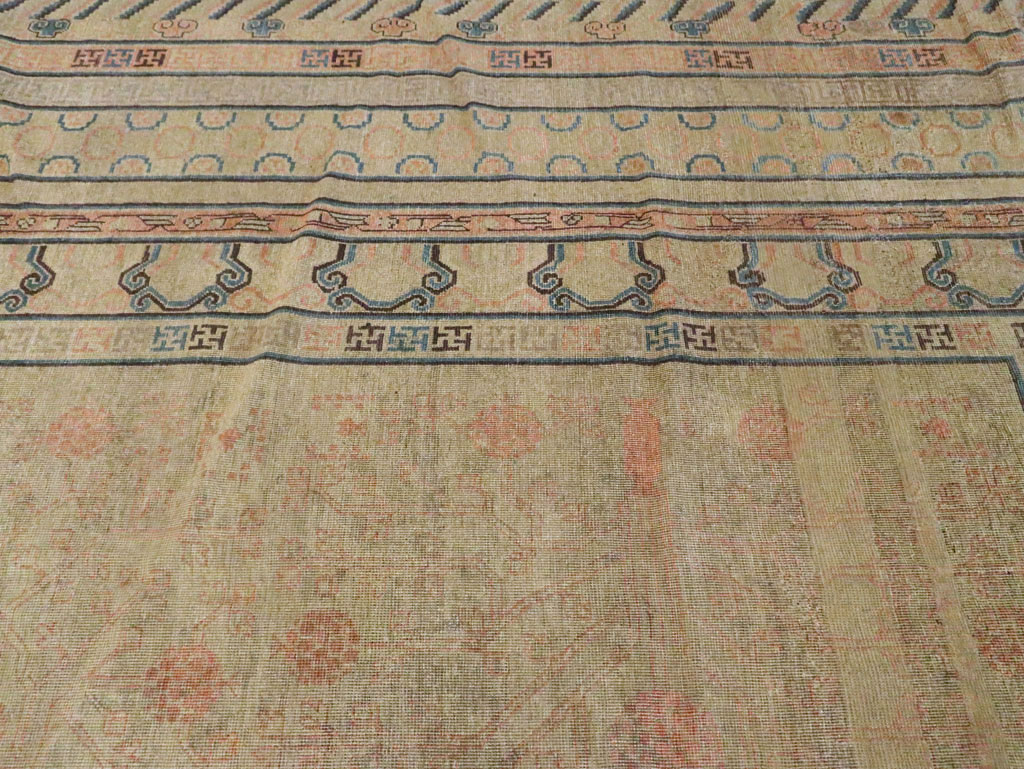 Antique East Turkestan Khotan Oversize Carpet, No.14309 - Galerie Shabab
