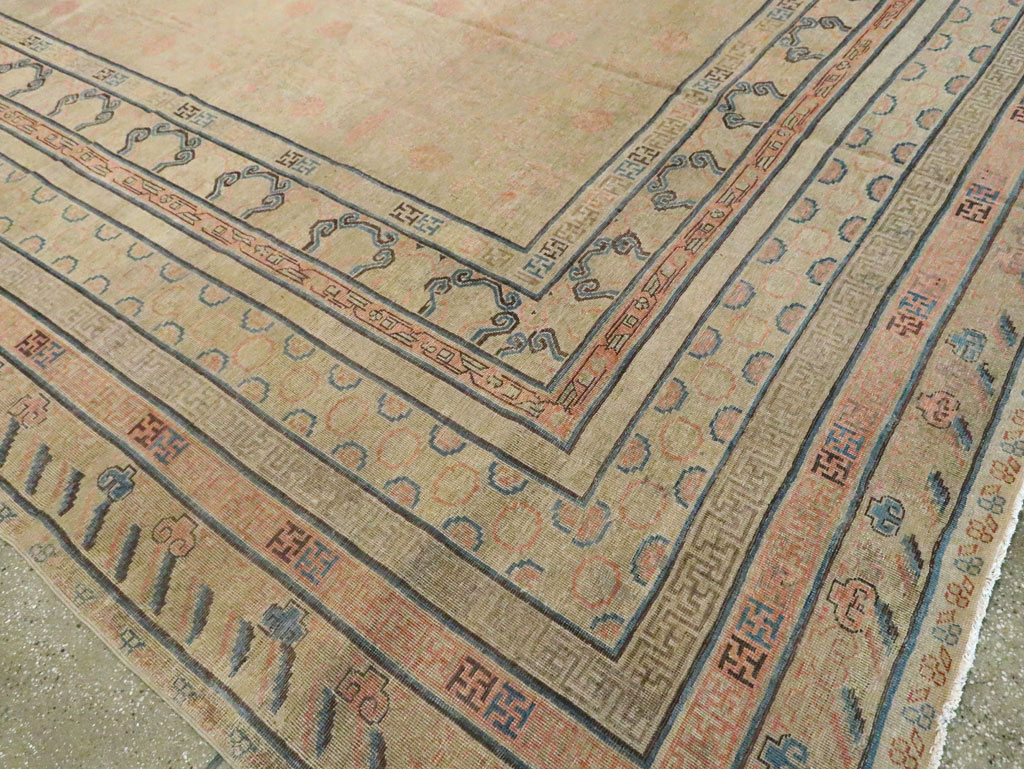Antique East Turkestan Khotan Oversize Carpet, No.14309 - Galerie Shabab