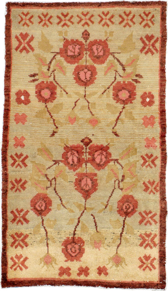 Vintage Turkish Anatolian Throw Rug, No.14326 - Galerie Shabab
