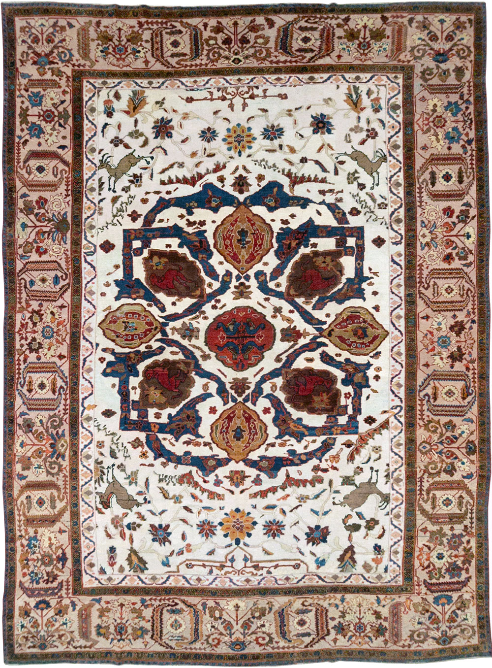 Antique Persian Sultanabad Large Room Size Carpet, No.14336 - Galerie Shabab