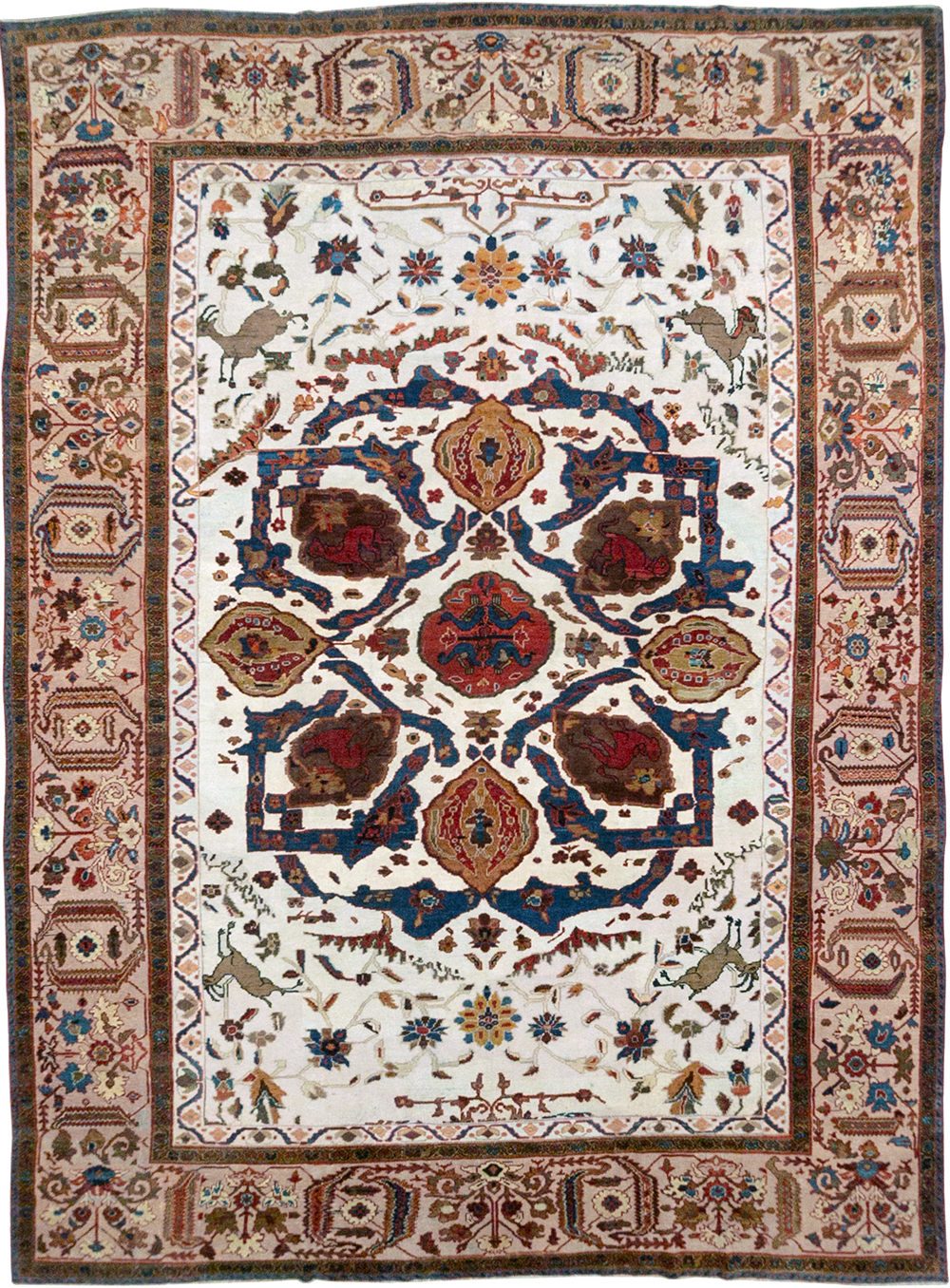 Antique Persian Sultanabad Large Room Size Carpet, No.14336 - Galerie Shabab