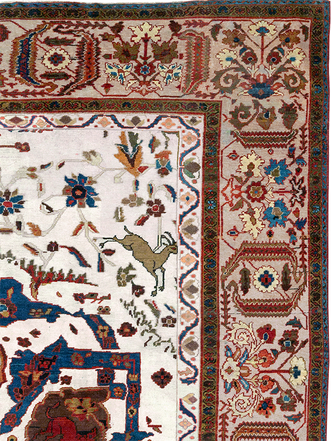 Antique Persian Sultanabad Large Room Size Carpet, No.14336 - Galerie Shabab
