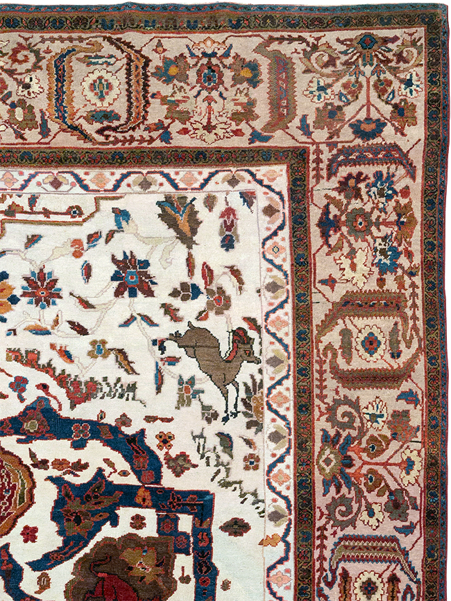 Antique Persian Sultanabad Large Room Size Carpet, No.14336 - Galerie Shabab
