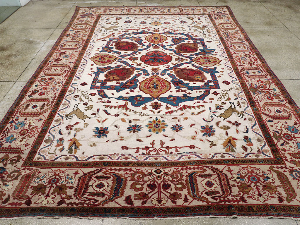 Antique Persian Sultanabad Large Room Size Carpet, No.14336 - Galerie Shabab