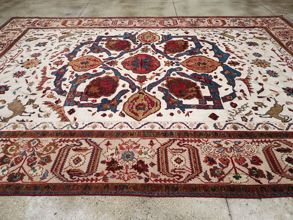 Antique Persian Sultanabad Large Room Size Carpet, No.14336 - Galerie Shabab