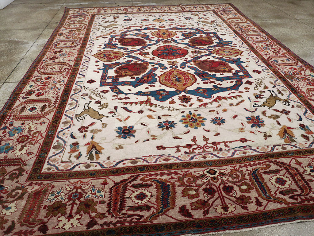 Antique Persian Sultanabad Large Room Size Carpet, No.14336 - Galerie Shabab