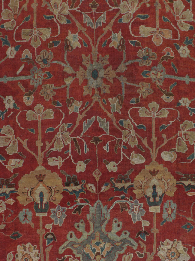 Antique Mahal Carpet, No.14338 - Galerie Shabab