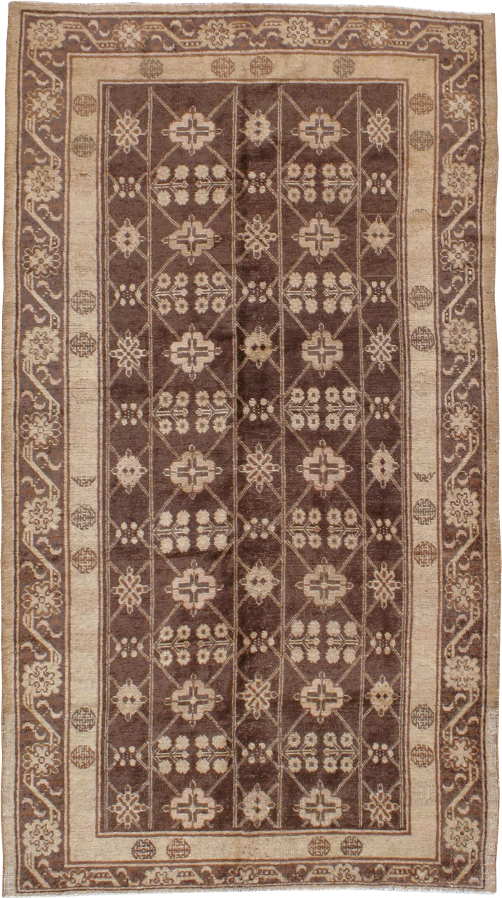 Antique East Turkestan Khotan Carpet, No.14345 - Galerie Shabab