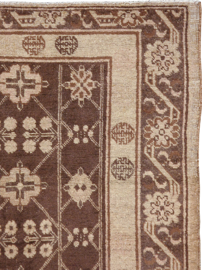 Antique East Turkestan Khotan Carpet, No.14345 - Galerie Shabab