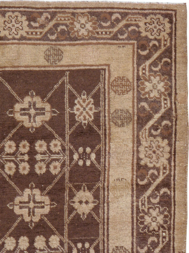 Antique East Turkestan Khotan Carpet, No.14345 - Galerie Shabab