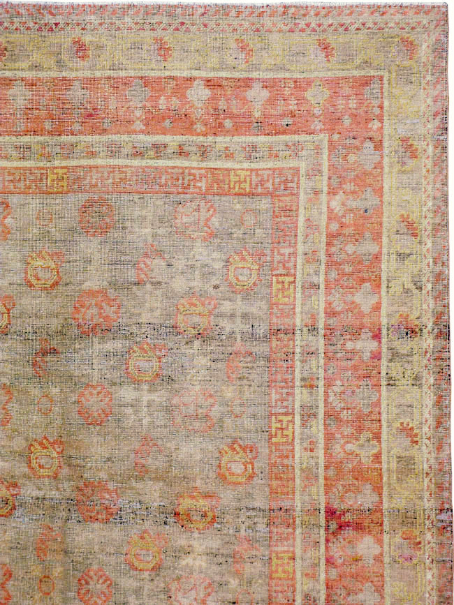 Antique East Turkestan Khotan Carpet, No.14346 - Galerie Shabab