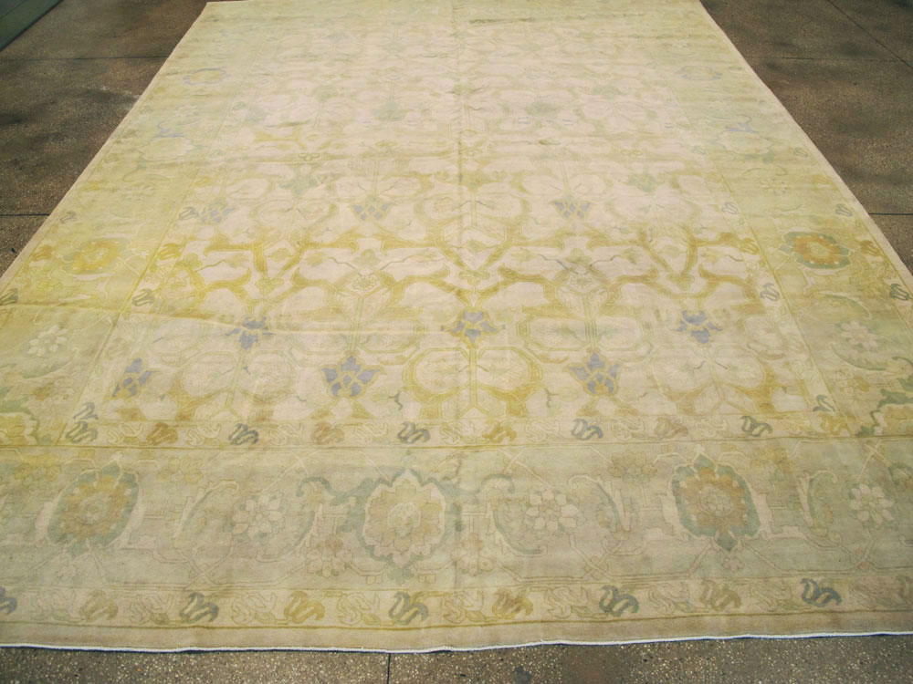 Vintage Persian Tabriz Modernist Carpet, No.14367 - Galerie Shabab