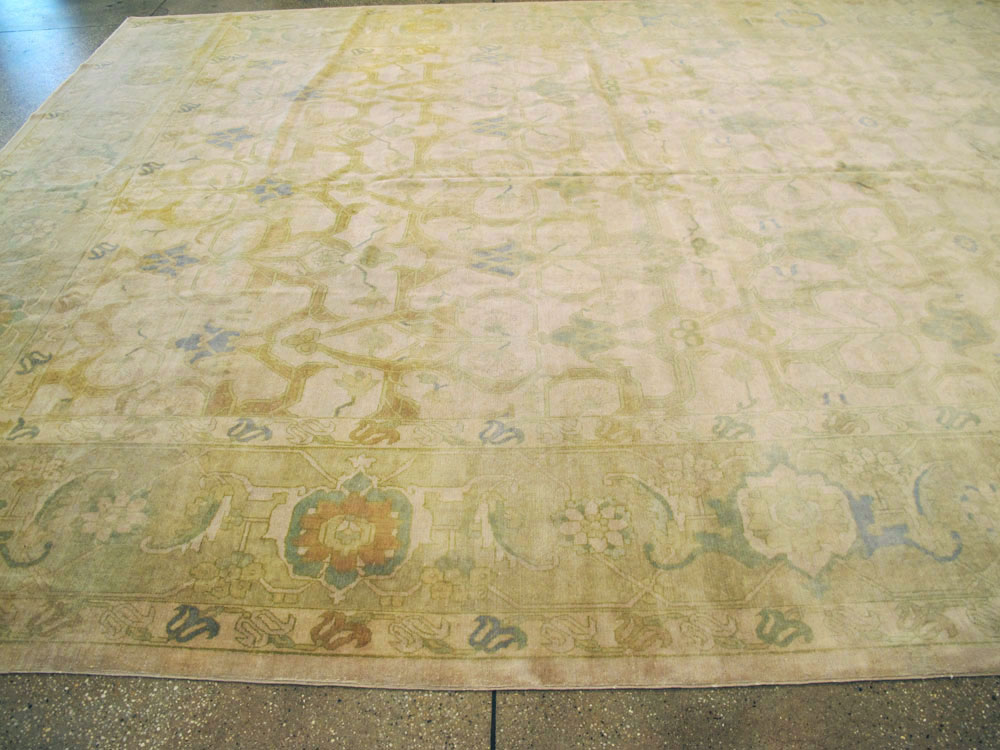 Vintage Persian Tabriz Modernist Carpet, No.14367 - Galerie Shabab