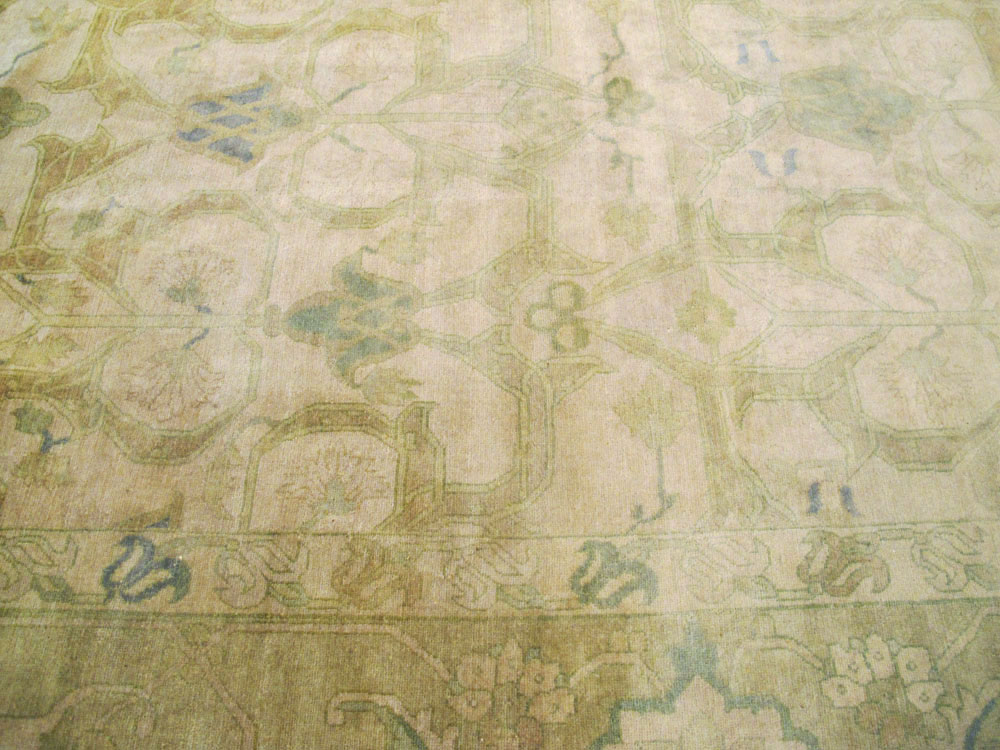 Vintage Persian Tabriz Modernist Carpet, No.14367 - Galerie Shabab