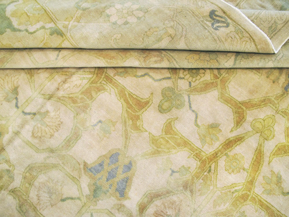 Vintage Persian Tabriz Modernist Carpet, No.14367 - Galerie Shabab