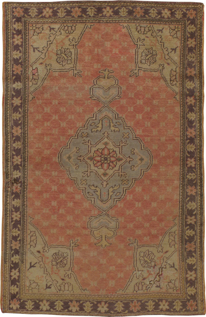 Antique Oushak Rug, No.14430 - Galerie Shabab